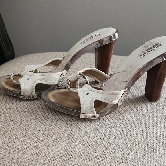 Michael Kors Clear Heels White 8M - Picture 2 of 6